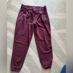 Athleta Women’s Maroon Jogger Sweatpants
